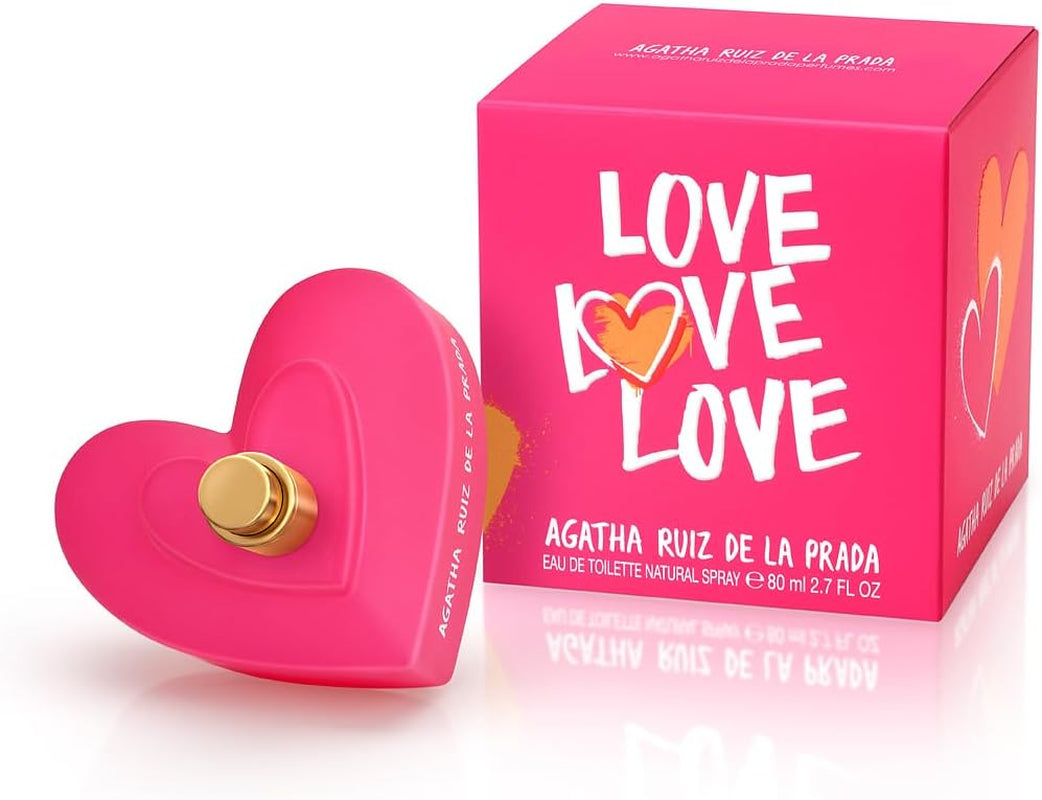 Perfumes - Love Love Love, Eau De Toilette for Women - Long Lasting - Charming, Playful and Modern Fragance - Fruity, Citrus and Floral Notes - Ideal for Day Wear - 80 Ml