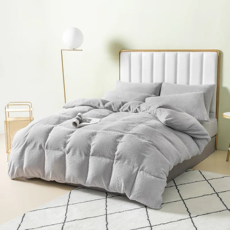 Teddy Fleece Duvet Cover Set