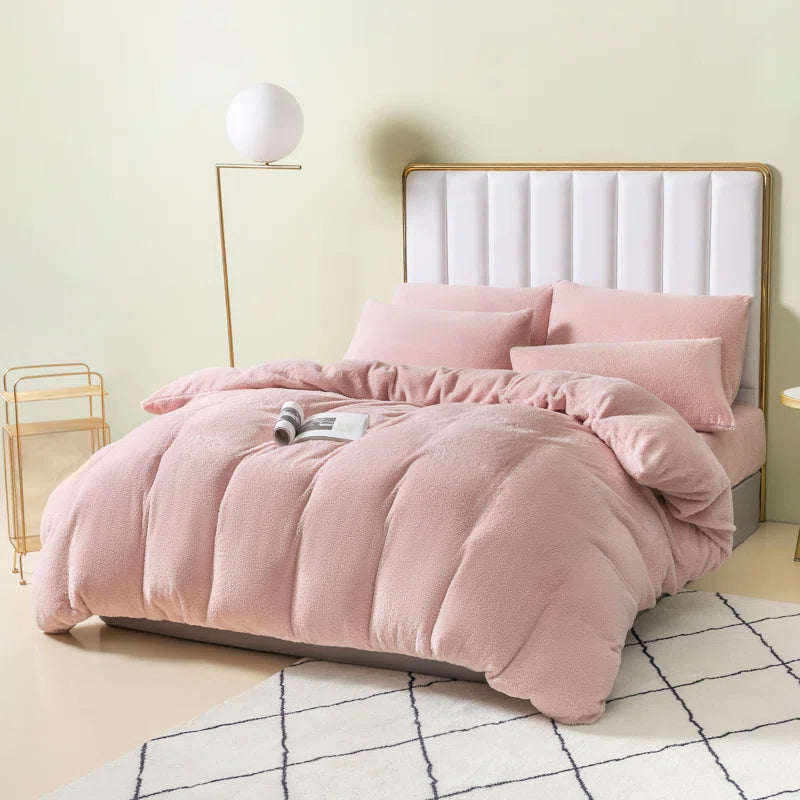 Teddy Fleece Duvet Cover Set