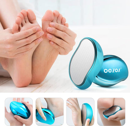 2In1 Nano Glass Foot File for Foot Spa, Home Salon -Highly Effective Callus Remover Wake up Velvety Feet